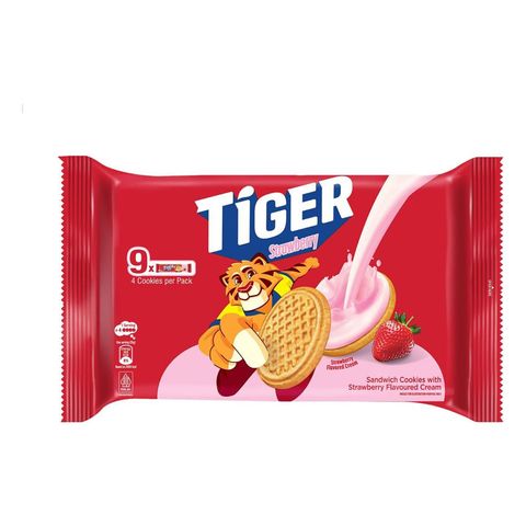 Tiger Biscuits Golden Strawberry 9x35g