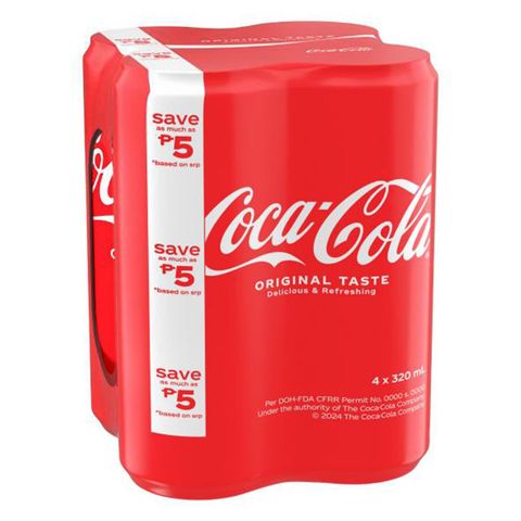 Coca-Cola Coke (Buy 4 Save P5) 4 x 320ml