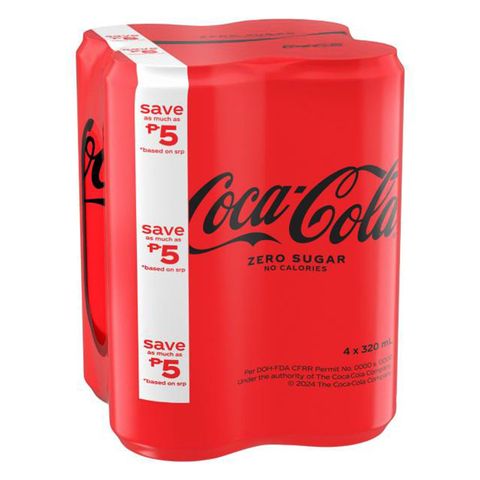 Coca-Cola Coke Zero (Buy 4 Save P5) 4 x 320ml
