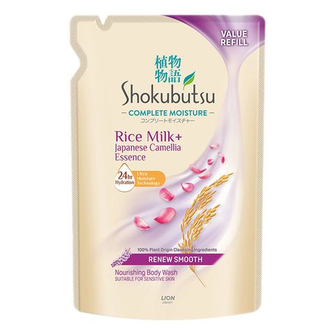 Shokubutsu Complete Moisture Body Wash Renew Smooth (Refill Pack) 750g