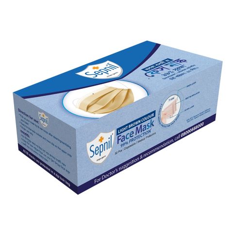 Sepnil Face Mask Brown 50 Pieces