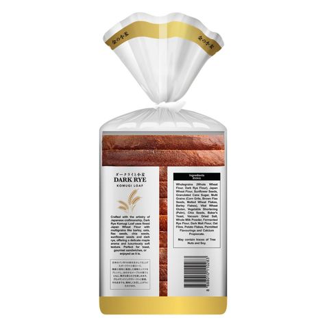 Sunshine Komugi Gold Dark Rye Komugi Loaf 400g