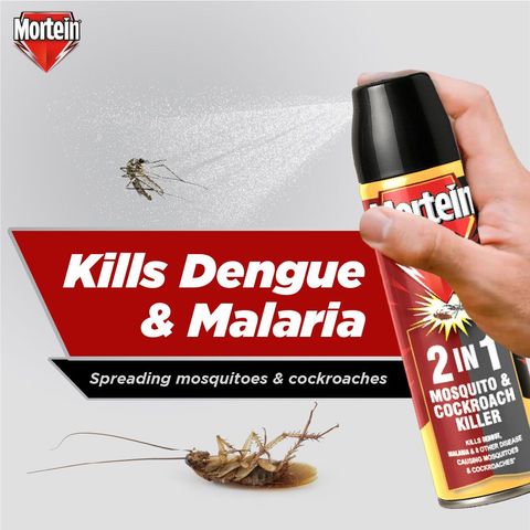 Mortein 2 In 1 Mosquito And Cockroach Killer Spray 400ml