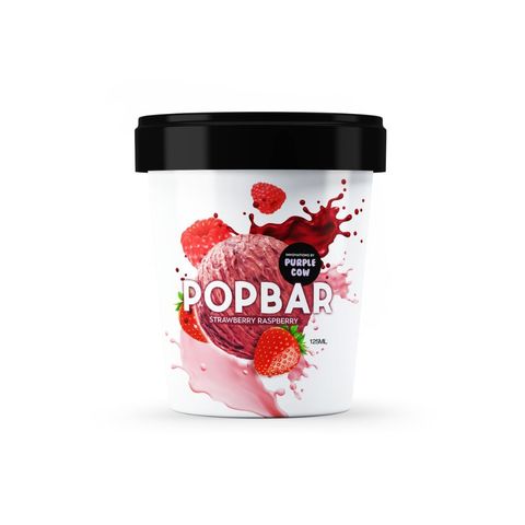 Pop Bar Strawberry Raspberry 125ml