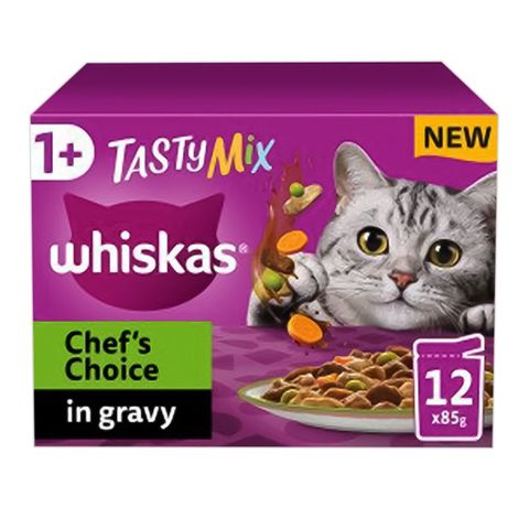 Whiskas 1+ Tastymix Chef's Choice 12 x 85g