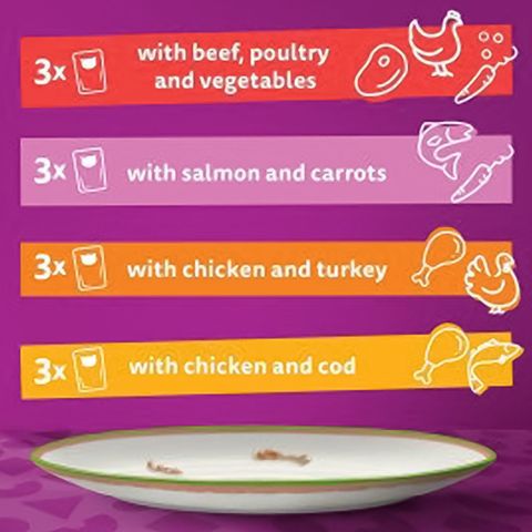 Whiskas 1+ Tastymix Chef's Choice 12 x 85g