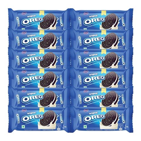 Cadbury Oreo Original Chocolatey Sandwich Biscuits 41.74g 12 Packets