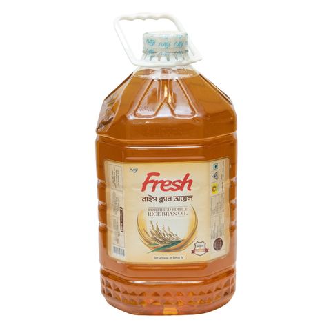 Fresh Fortified Edible Rice Bran Oil 5L