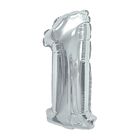 Foil Number 1 Silver Colour Flat Pack (16 Inches) 1 Unit