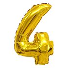 Foil Number 4 Gold Colour Flat Pack (16 Inches) 1 Unit
