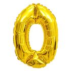 Foil Number 0 Gold Colour Flat Pack (16 Inches) 1 Unit