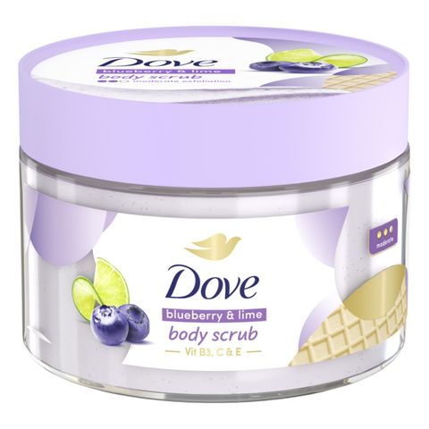 Dove Ice Cream Body Scrub Blueberry & Lime 280g
