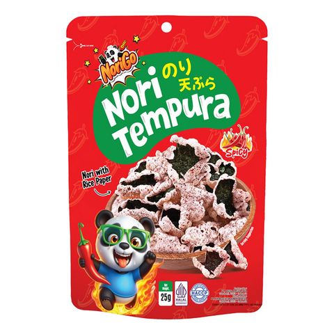 Norigo Nori Tempura Seaweed Snack Spicy 25g