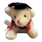 Graduation Bear Cream Soft Toy with Keychain (S) 1 Unit