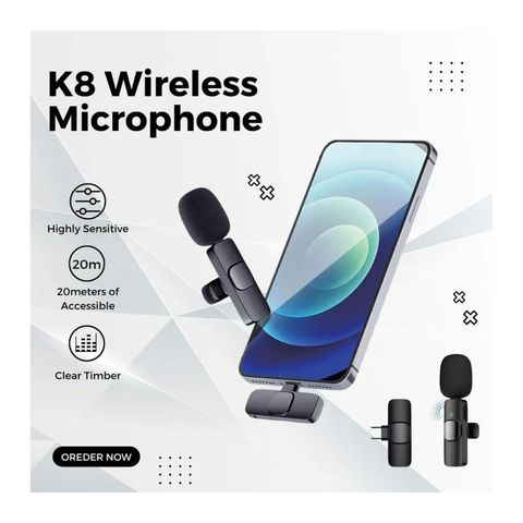 K8 Wireless Microphone For Type C 1 Piece
