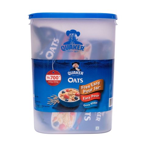 Buy 2 Quaker Oats 450g & Get Free Easy Pour Jar 1 Piece
