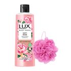 Buy Lux Body Wash French Rose & Almond 245ml & Get Free Loofah 1 Piece