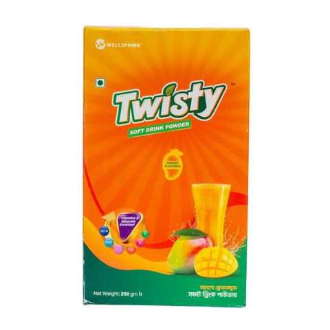 Wellspring Twisty Soft Drink Powder Mango Flavor 250g