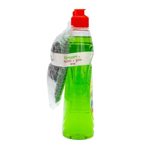 Buy Rok Dishwash Liquid 500ml & Get Free Scrubber And Scourer 1 Piece
