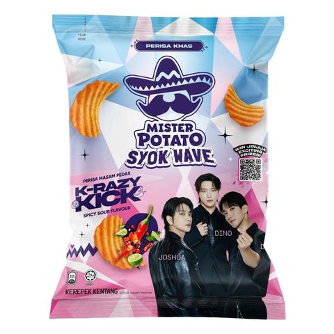 Mister Potato Syok Wave Spicy Sour x Seventeen Limited Edition (Extra 50%) 55g