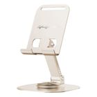 Life is for Fun Series Metal Rotating Phone Holder for Desk White 1 Piece