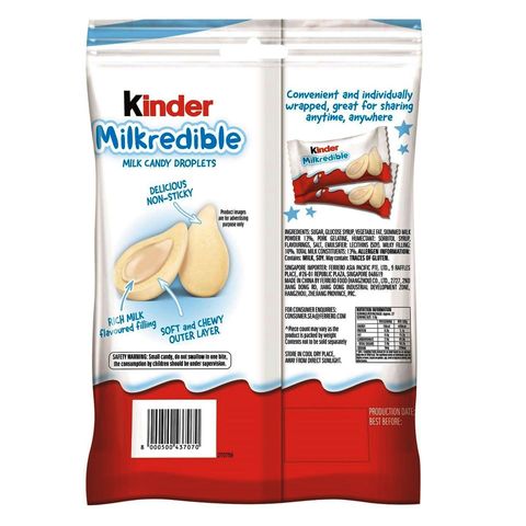 Kinder Milkredible Milk Candy Droplets Milk 105.3g