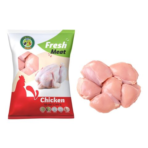Fresh Meat Broiler Chicken Thigh Boneless 12-17 Pieces 1kg ± 10g
