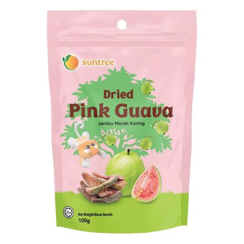 Suntree Dried Fruit Pink Guava 100g