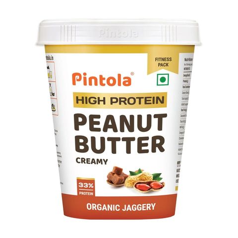 Pintola High Protein Peanut Butter Creamy Organic Jaggery 510g