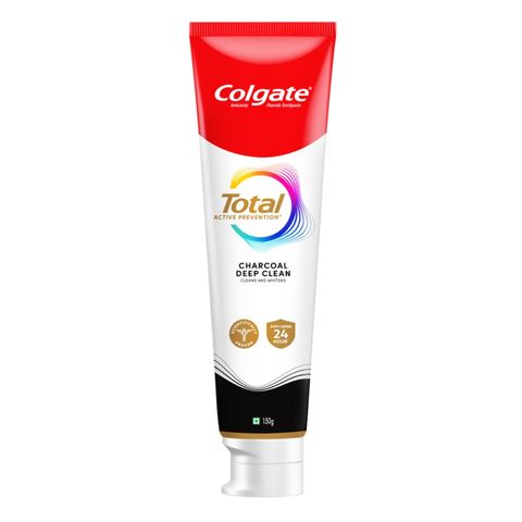 Buy Colgate Total Charcoal Clean Toothpaste 150g & Get Free Toothbrush 1 Piece