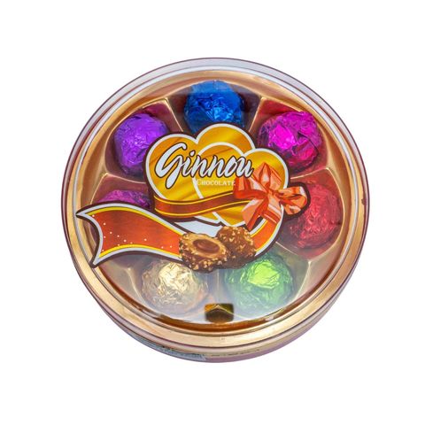 Ginnou Chocolate Round Colourful 88g