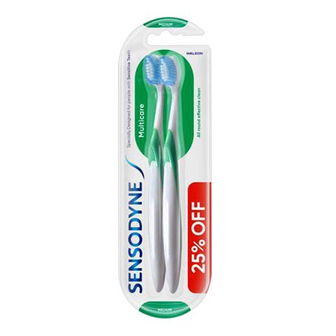 Sensodyne Toothbrush Multicare Medium Twin Pack