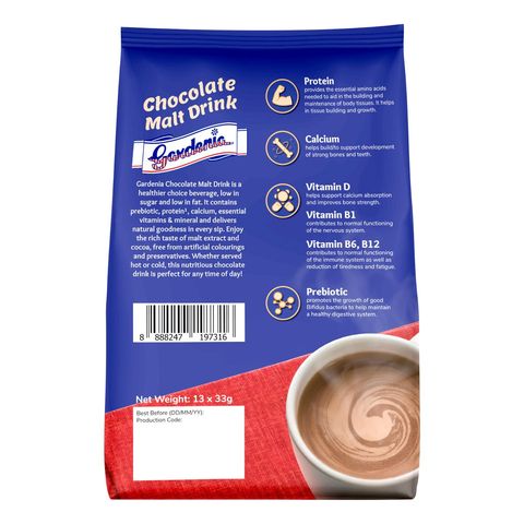 Gardenia Chocolate Malt Drink 13 x 33g