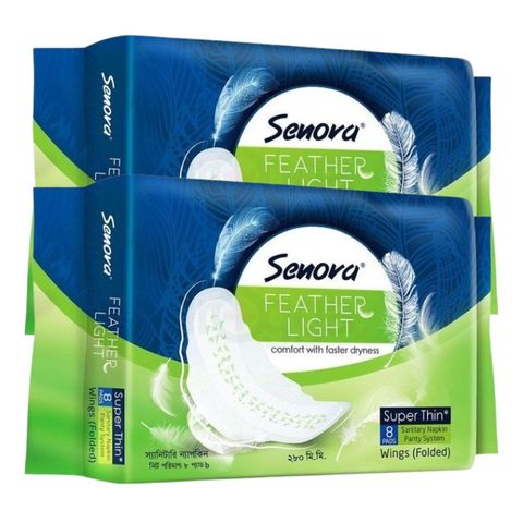 (Buy 2 & Get 101 Tk Off) Senora Feather Light Pad 8 Pieces