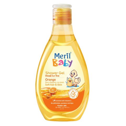 Meril Baby Shower Gel Head To Toe Orange 100ml