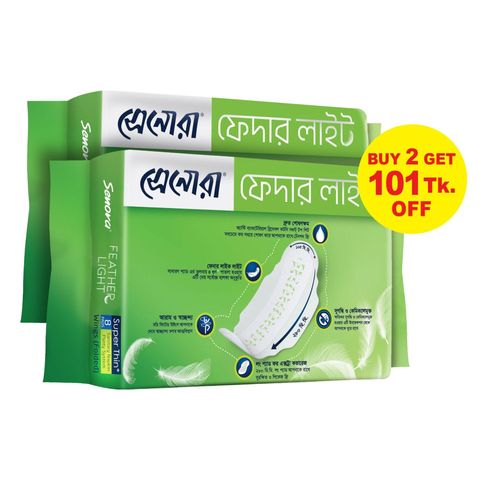(Buy 2 & Get 101 Tk Off) Senora Feather Light Pad 8 Pieces