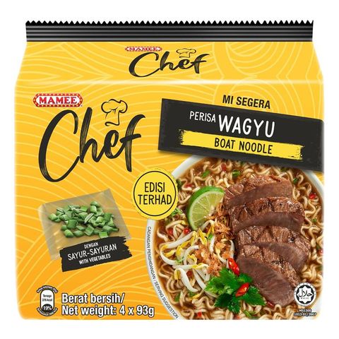 Mamee Chef Wagyu Boat Noodle 4 x 93g