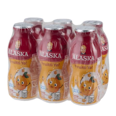 Alaska Fruitti Yo! Orange Yoghurt (Buy 6 Save 6) 6 x 85g
