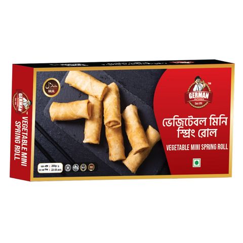 German Butcher Vegetable Mini Spring Roll 22-25 Pieces 250g