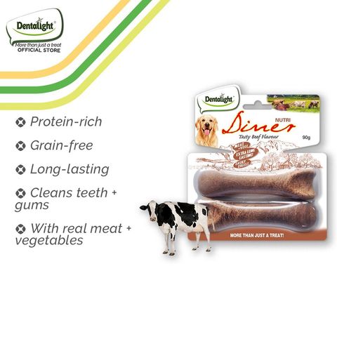 Dentalight 4.5" Nutri Diner Tasty Beef 90g