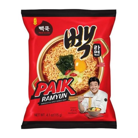 Paik Cook Ramyun Korean Style Spicy Noodle Soup 115g