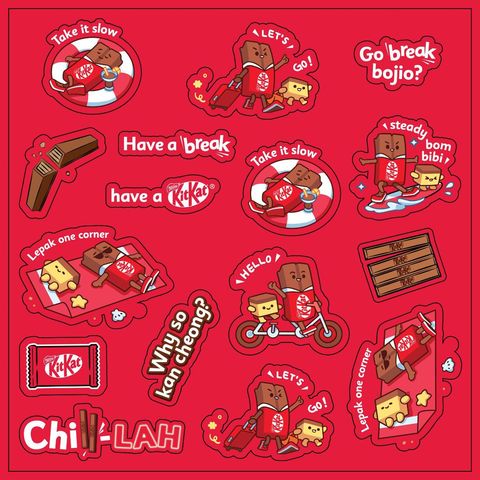 [GWP] Kitkat Take A Break Sticker Pack (Not for Sale) 1 Piece