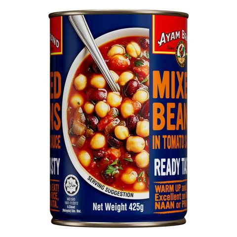 Ayam Brand Mixed Beans in Tomato Sauce 425g