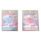 Daiso Birthday Card Die Cut Heart Random 1 Packet