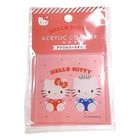 Daiso Sanrio Acrylic Coaster Kitty Red 1 Packet