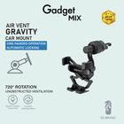 Gadget Mix Diginut (CH-37) Gravity Car Mount Black 1 Unit