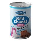 Wild Cat Wild Chunks Real Meat All Natural Wet Food Immunity Booster Tuna + Salmon 430g