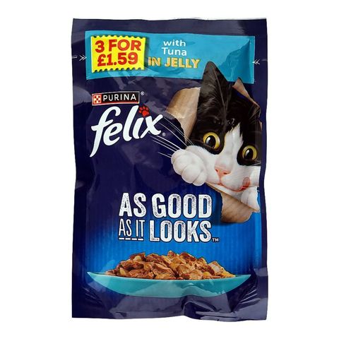 Felix Adult Cat with Tuna in Jelly 85g