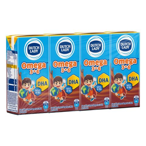 Dutch Lady Omega 3*6 Chocolate UHT 4 x 180ml