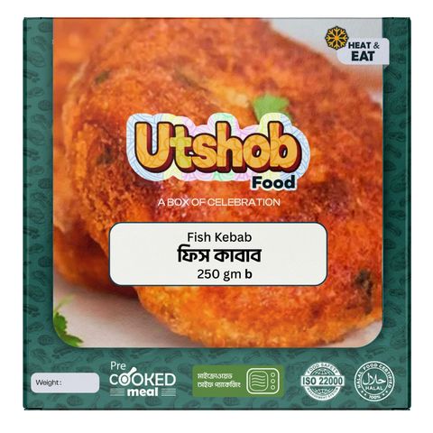 Utshob Fish Kebab Semi Cooked 250g